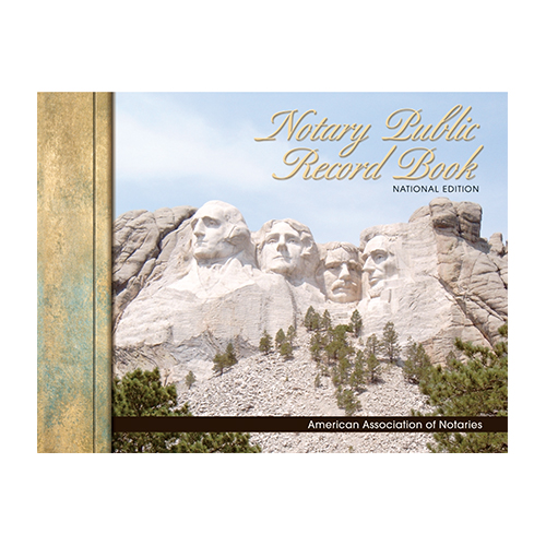 Alabama Notary Public Record Book (Journal) - Mount Rushmore Memorial Cover