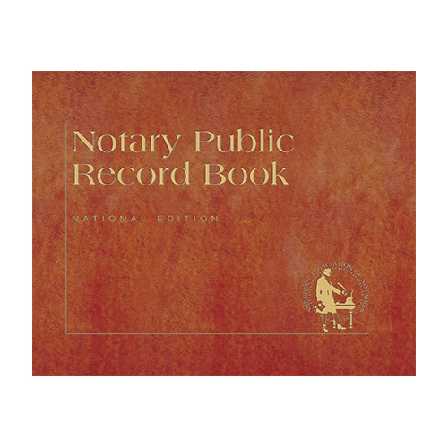 Alabama Notary Public Record Book (Journal ) - Traditional Brown Cover