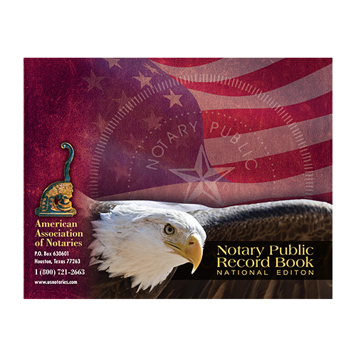 Alabama Notary Public Record Book (Journal ) - Eagle & U.S. Flag Cover